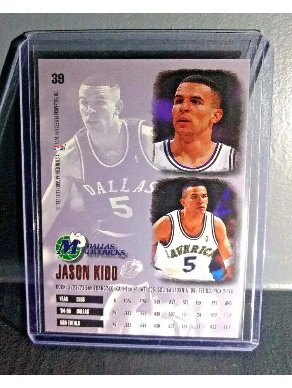 1995-96 Jason Kidd Fleer Ultra #39 Basketball Card